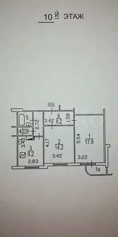 2-к. квартира, 55 м, 10/17 эт. - Фото 0