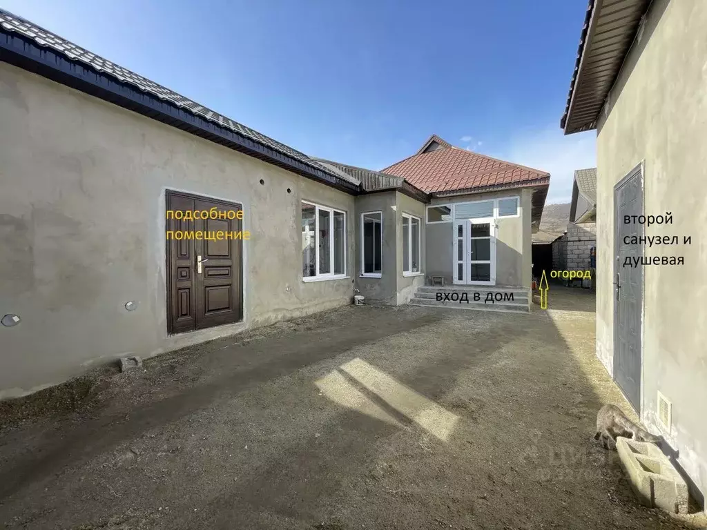 Дом в Кабардино-Балкария, Черекский район, с. Аушигер ул. А.Б. ... - Фото 1