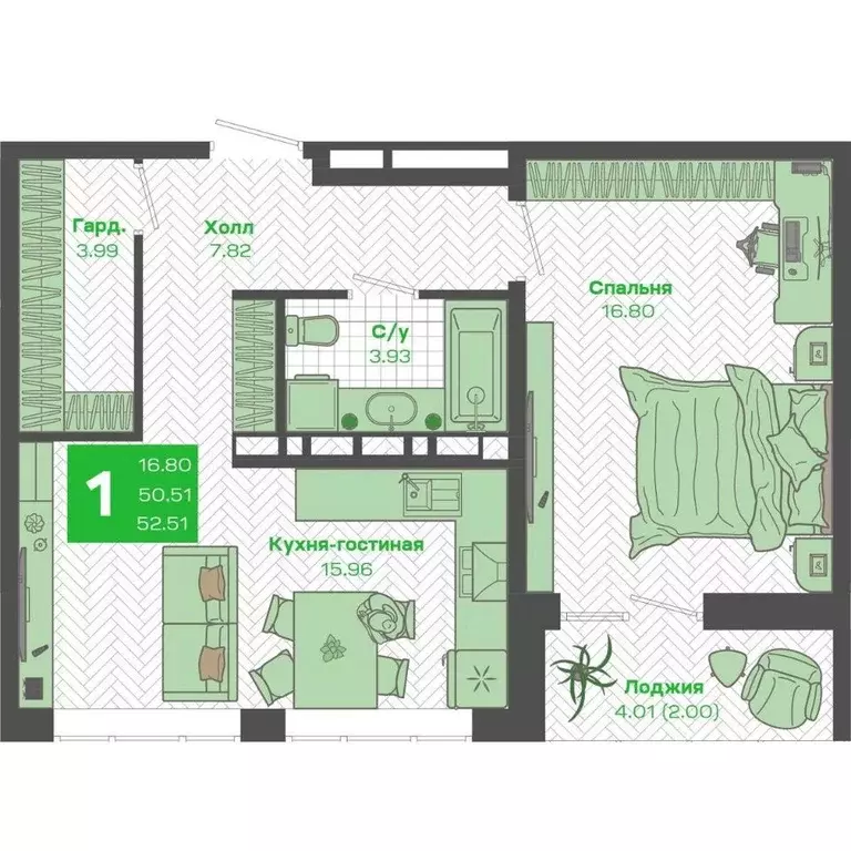 1-к кв. Приморский край, Владивосток Зеленый Бульвар 2 жилой комплекс ... - Фото 1