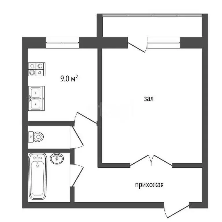 1-комнатная квартира: Миасс, улица Нахимова, 3 (40.7 м) - Фото 0