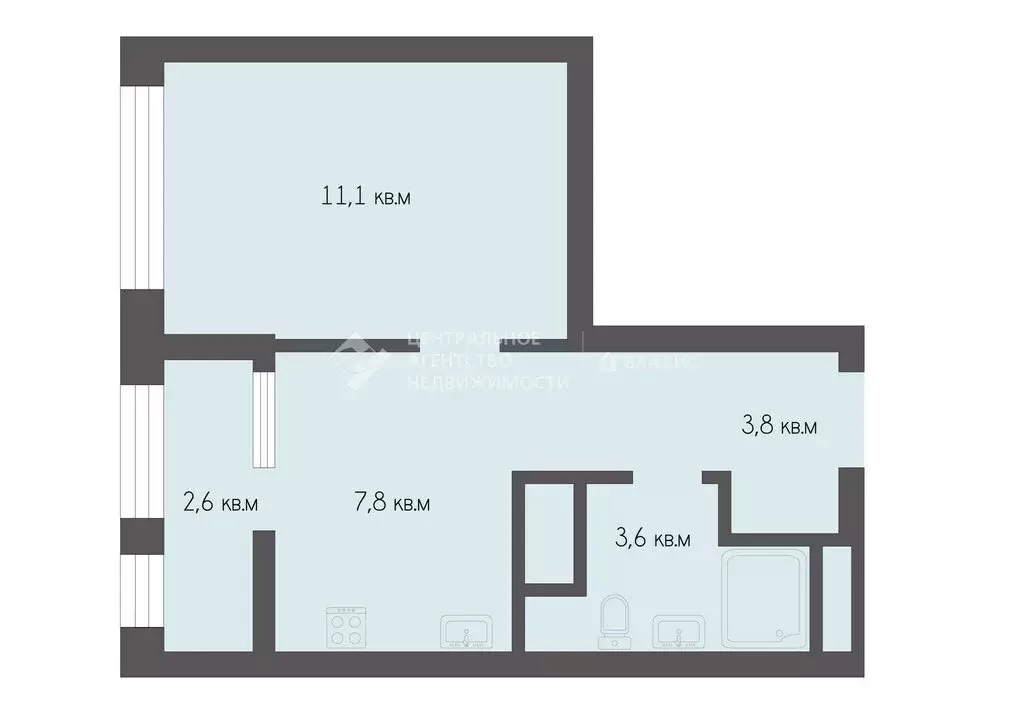 Квартира-студия: Рязань, улица Чкалова, 23к1 (27.69 м) - Фото 0