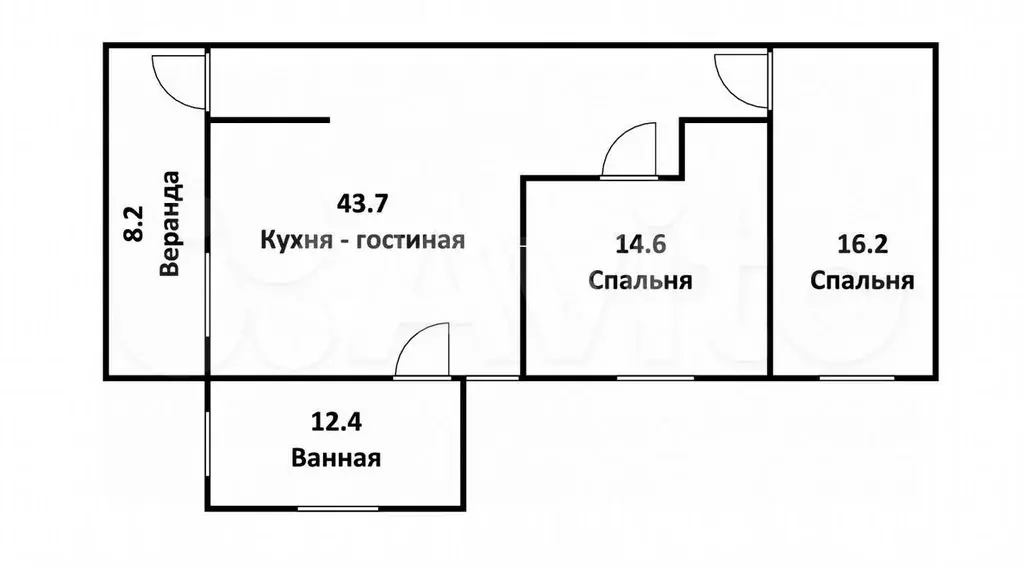 2-к. квартира, 95 м, 2/3 эт. - Фото 0