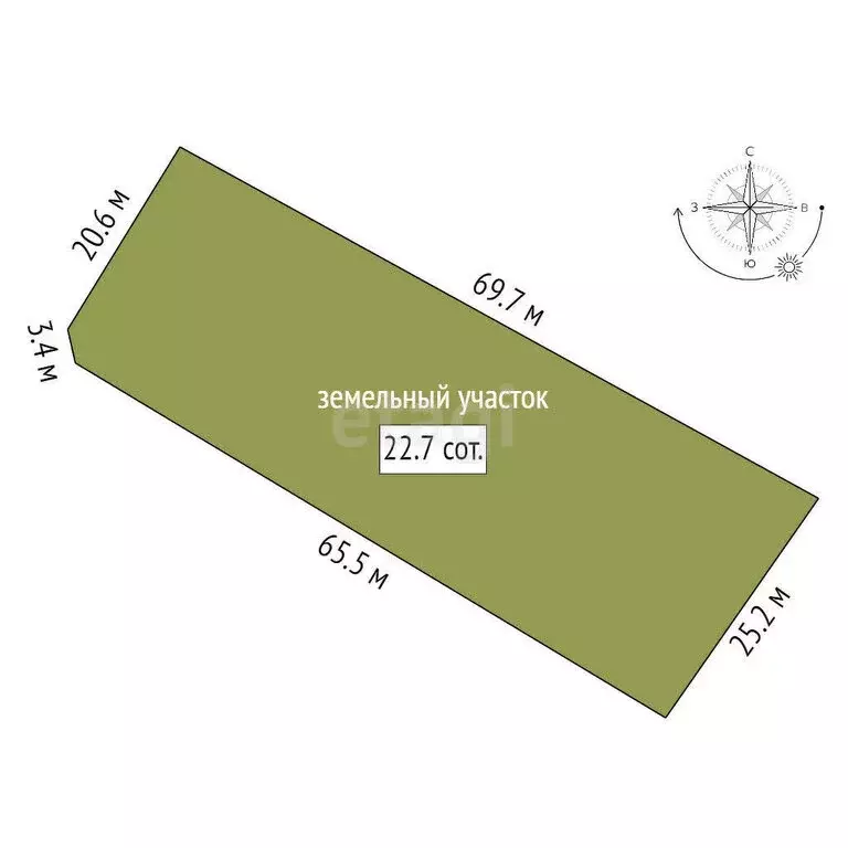 Дом в Сабское сельское поселение, деревня Твердять (56.7 м) - Фото 1