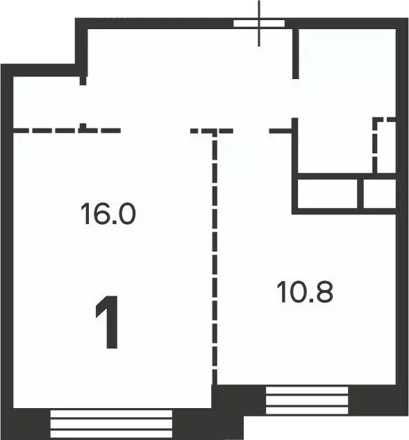 1-комнатная квартира: деревня Марушкино, Северная улица, 21к1 (37.5 м) - Фото 1