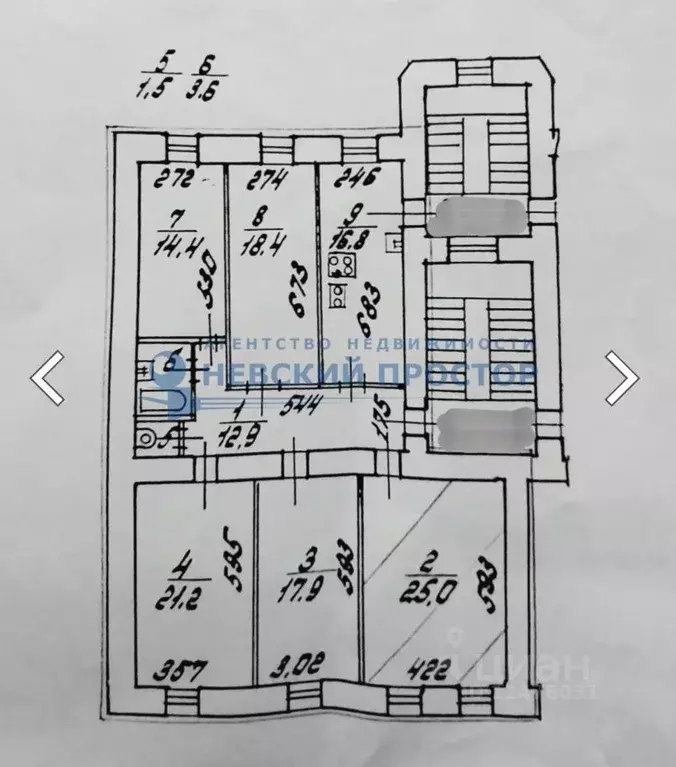 Комната Санкт-Петербург 14-я Васильевского острова линия, 31-33 (25.0 ... - Фото 2