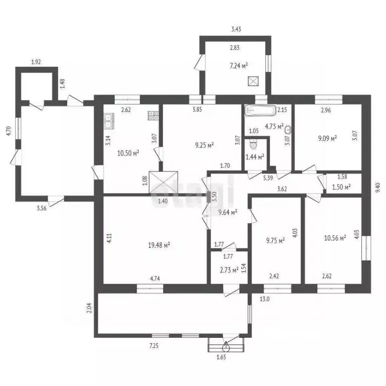 Дом в Ульяновская область, Ульяновск ул. Зои Космодемьянской, 73 (240 ... - Фото 2