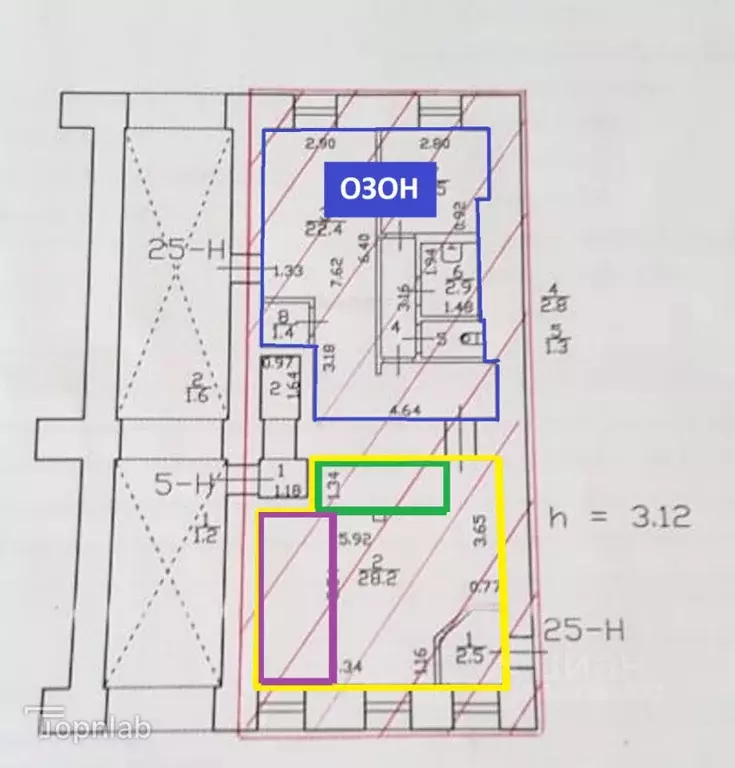 Помещение свободного назначения в Санкт-Петербург ул. Рылеева, 33 (31 ... - Фото 2