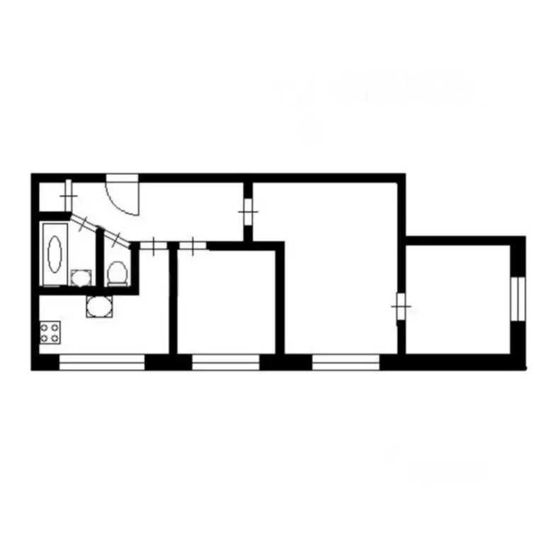 3-к кв. Санкт-Петербург ул. Ольги Форш, 3 (55.1 м) - Фото 1