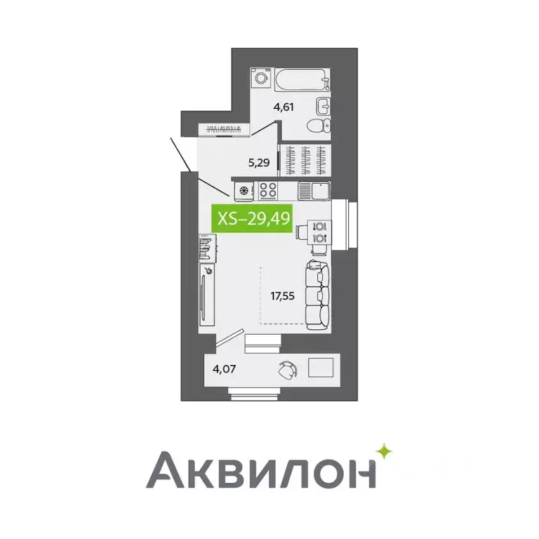 Студия Архангельская область, Северодвинск ул. Ломоносова, 79 (29.49 ... - Фото 0