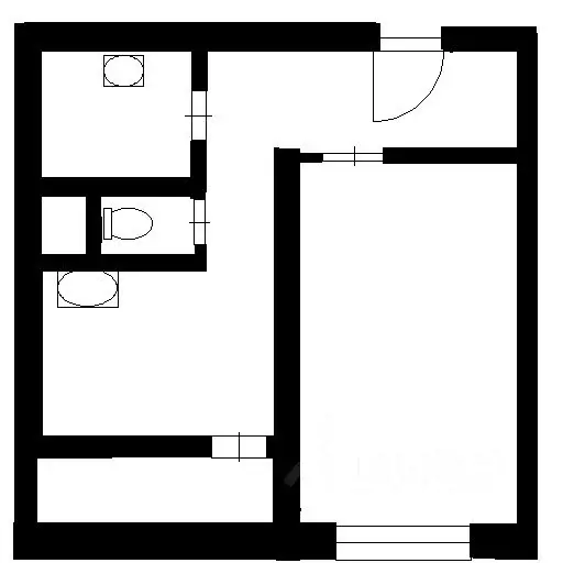 1-к кв. Омская область, Омск Успешная ул., 3 (30.0 м) - Фото 1