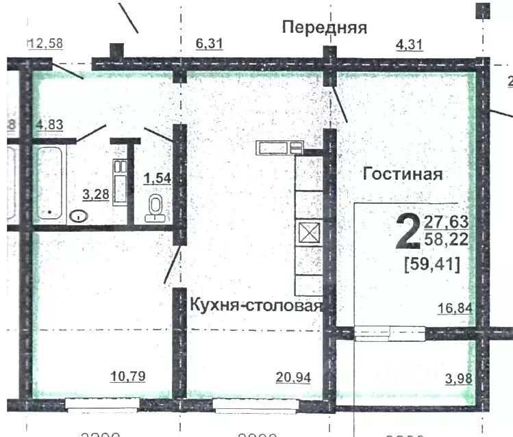 2-к кв. Челябинская область, Челябинск ул. Скульптора Головницкого, ... - Фото 1