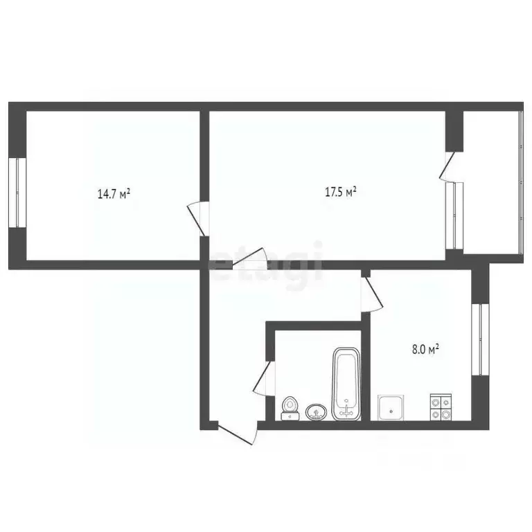 2-к кв. Крым, Ялта ул. Московская, 47 (47.0 м) - Фото 1