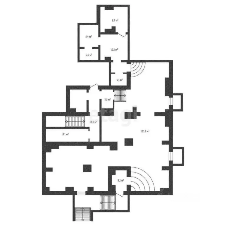 Помещение свободного назначения в Красноярский край, Красноярск просп. ... - Фото 2