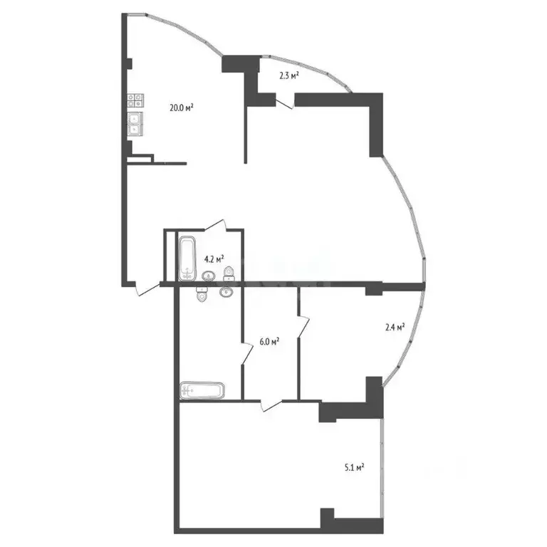 3-к кв. Ставропольский край, Пятигорск Оранжерейная ул. (103.0 м) - Фото 1