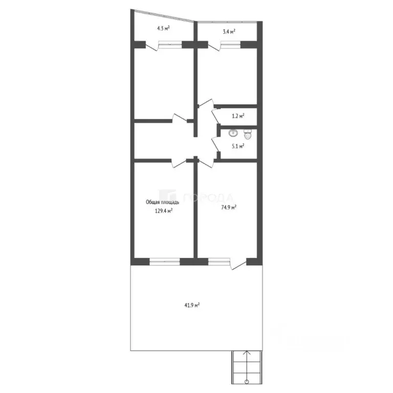 Офис в Новосибирская область, Новосибирск ул. Объединения, 4 (129 м) - Фото 2