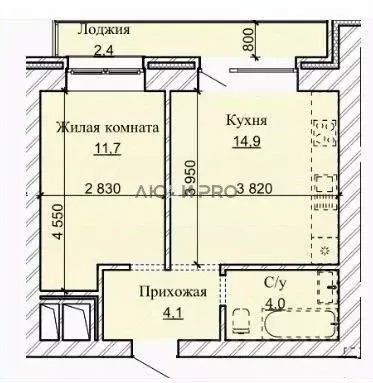 2-к кв. Алтайский край, Барнаул городской округ, Южный рп ул. Герцена, ... - Фото 1