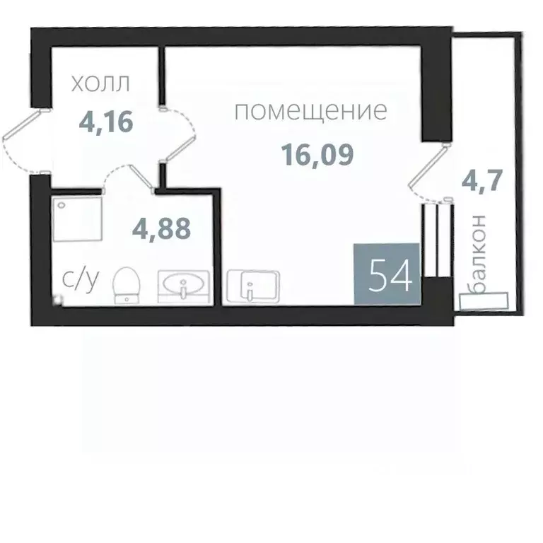 1-к кв. Калининградская область, Балтийск ул. Чехова (29.83 м) - Фото 1