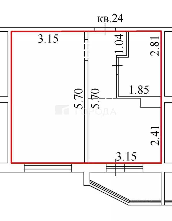 1-к кв. Новосибирская область, Новосибирск ул. Ясный Берег, 33 (36.0 ... - Фото 2