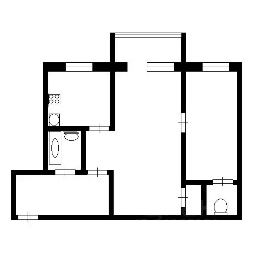 2-к кв. Кемеровская область, Кемерово ул. Рукавишникова, 11 (44.4 м) - Фото 1