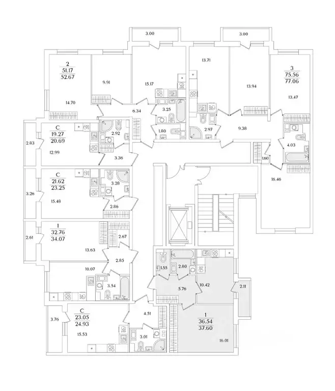 1-к кв. Санкт-Петербург Сосновая Поляна исторический район,  (37.6 м) - Фото 2
