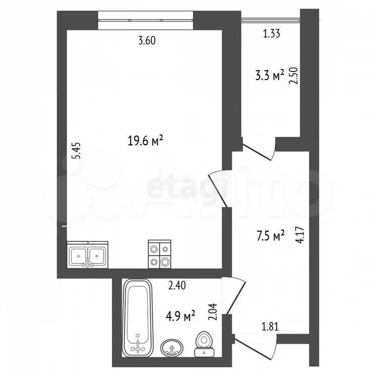 Квартира-студия, 30,3 м, 13/17 эт. - Фото 0