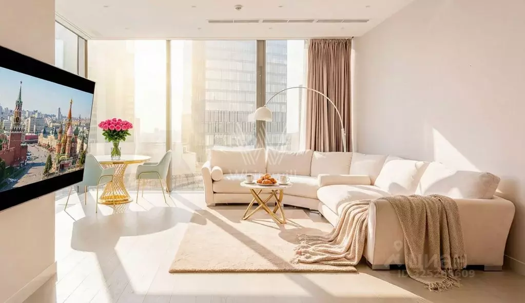 2-к кв. Москва 1-й Красногвардейский проезд, 22с1 (86.0 м) - Фото 1