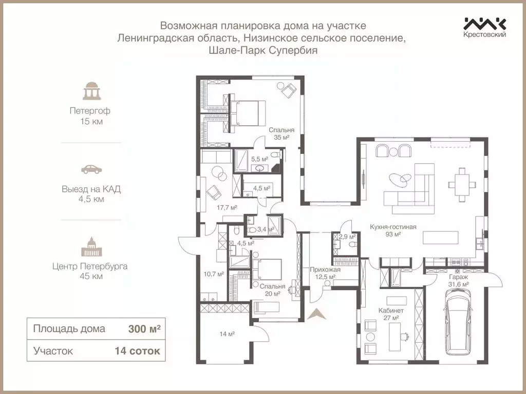 Дом в Ленинградская область, Ломоносовский район, Низинское с/пос, ... - Фото 2
