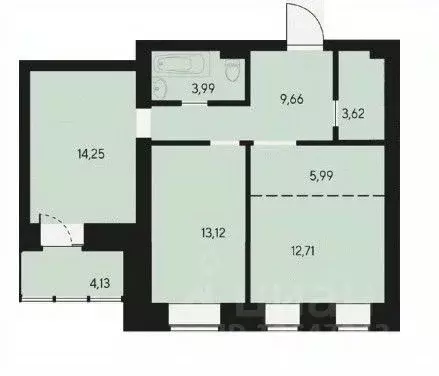 3-к кв. Красноярский край, Красноярск ул. Елены Стасовой, 80 (65.41 м) - Фото 1