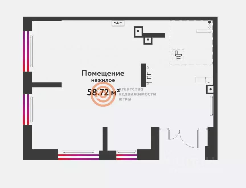 Помещение свободного назначения в Тюменская область, Тюмень ул. 50 лет ... - Фото 1