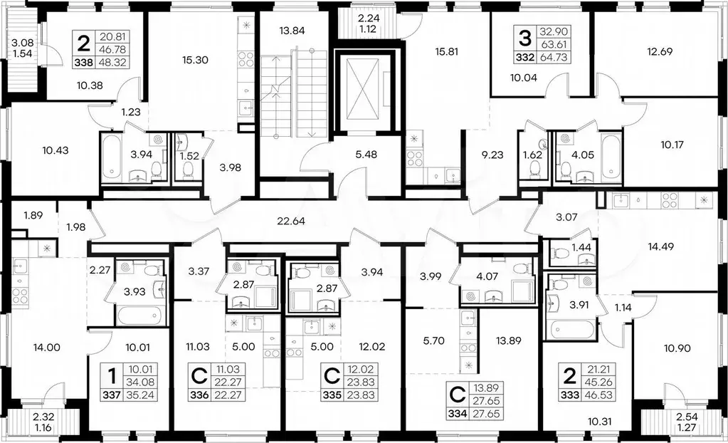 Квартира-студия, 27,7 м, 4/9 эт. - Фото 1