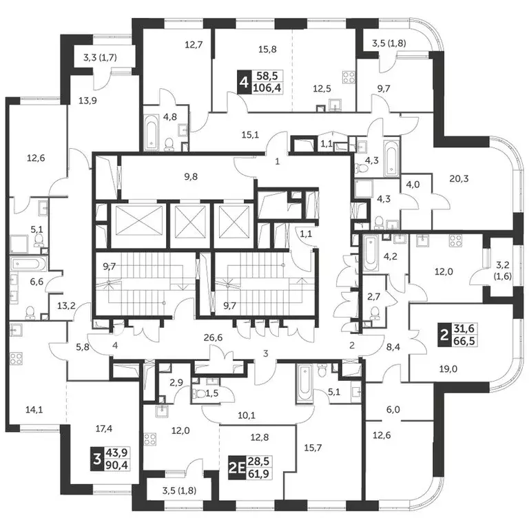 2-к кв. Москва ул. Вильгельма Пика, 1 (61.9 м) - Фото 1