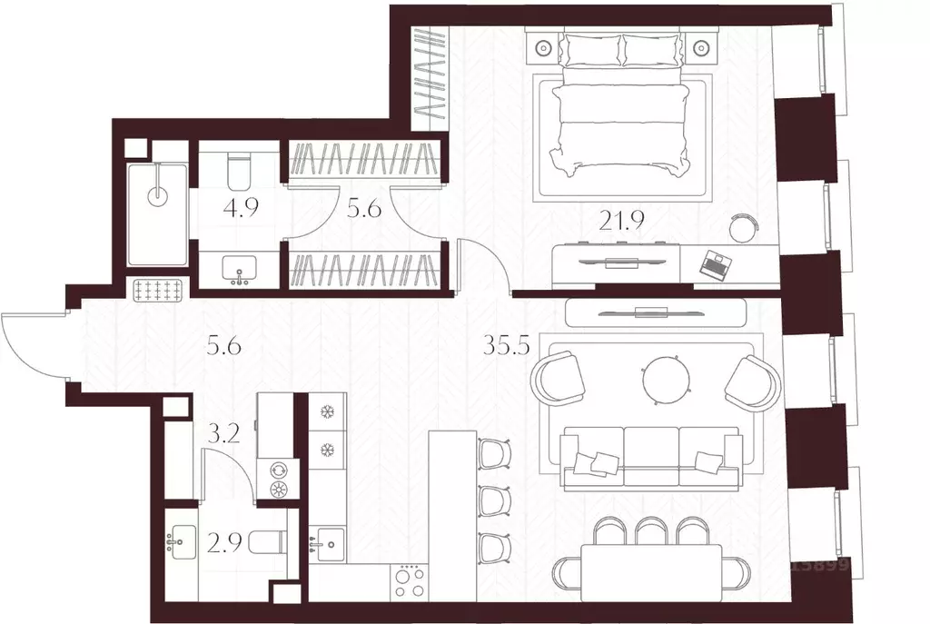 1-к кв. Москва  (79.6 м) - Фото 2
