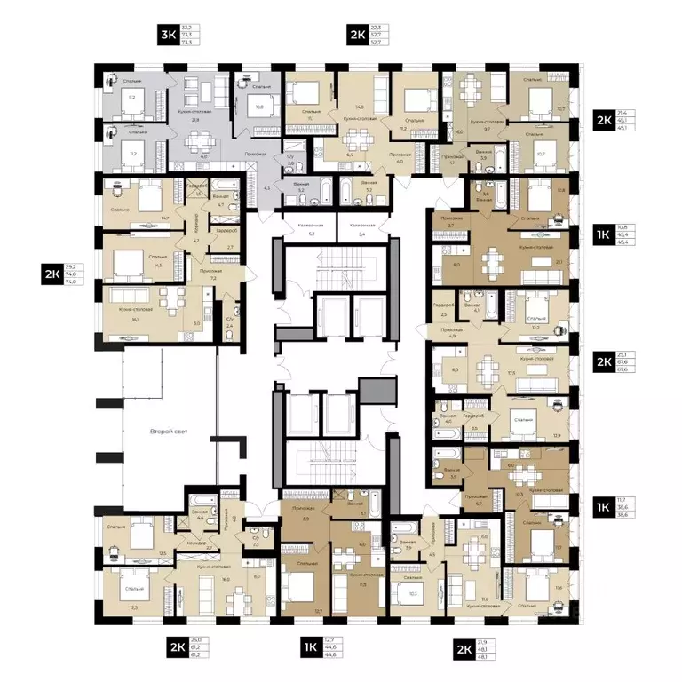 2-к кв. Башкортостан, Уфа ул. Ленина, 192 (52.7 м) - Фото 2