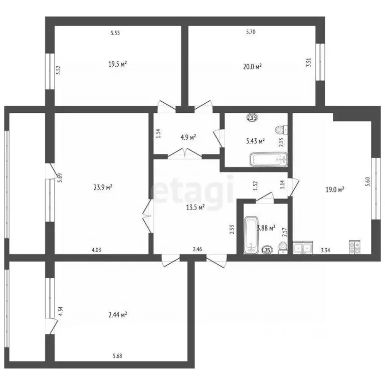 4-к кв. Ямало-Ненецкий АО, Тарко-Сале Пуровский район, Геолог мкр, 2 ... - Фото 2