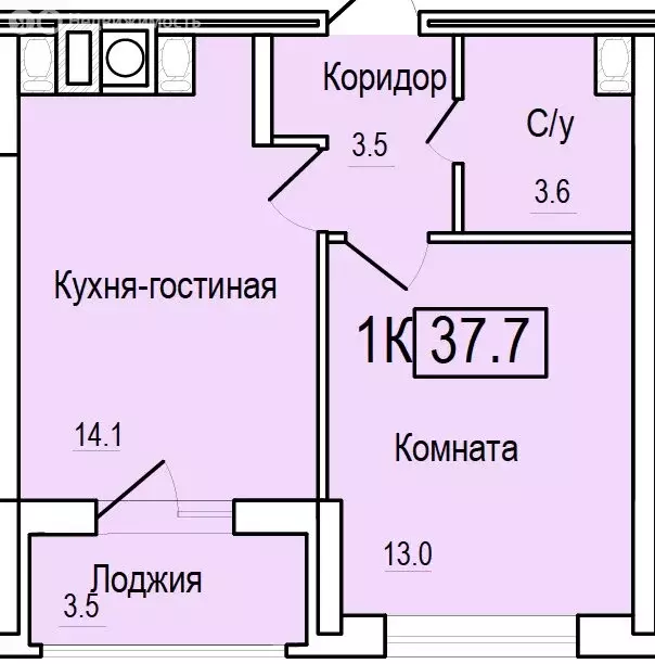 1-комнатная квартира: смоленск, 1-я восточная улица, 5 (37.7 м) - Фото 0