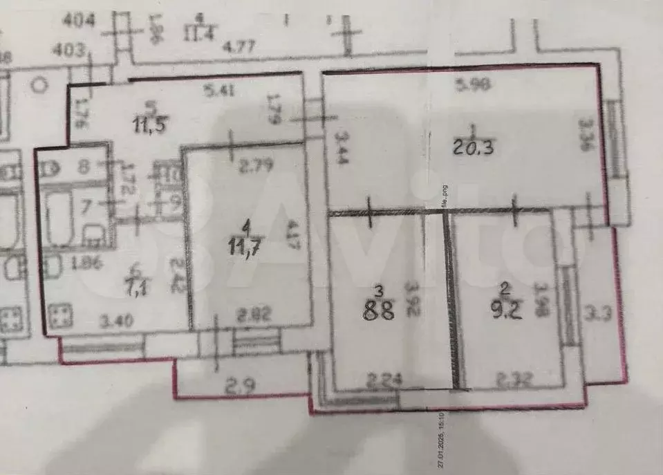 4-к. квартира, 73 м, 6/9 эт. - Фото 0