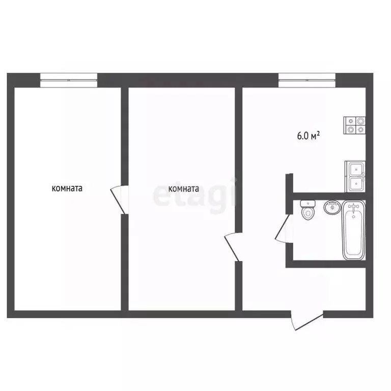 2-к кв. Владимирская область, Муром Мичуринская ул., 11 (37.1 м) - Фото 1
