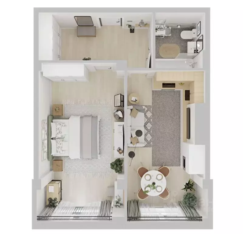 1-к кв. Ставропольский край, Ессентуки  (53.5 м) - Фото 2