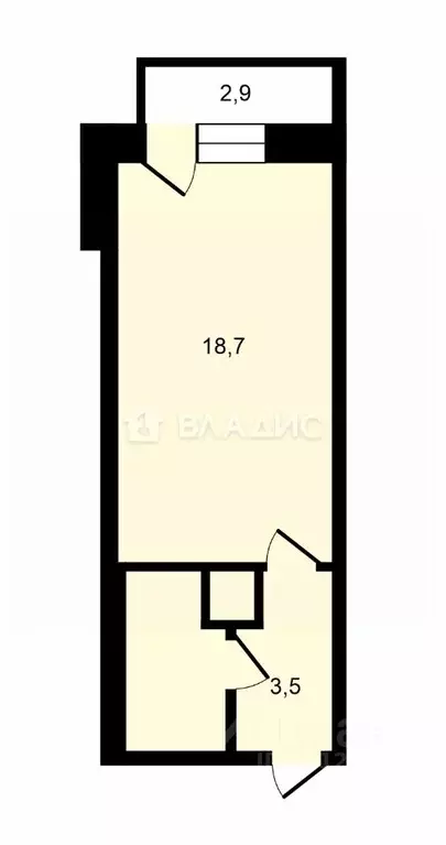 Студия Санкт-Петербург, Санкт-Петербург, Колпино Загородная ул., 37к2 ... - Фото 2