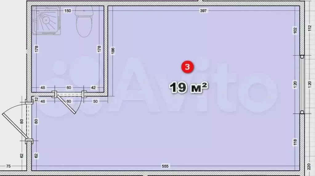 Квартира-студия, 19 м, 1/17 эт. - Фото 0