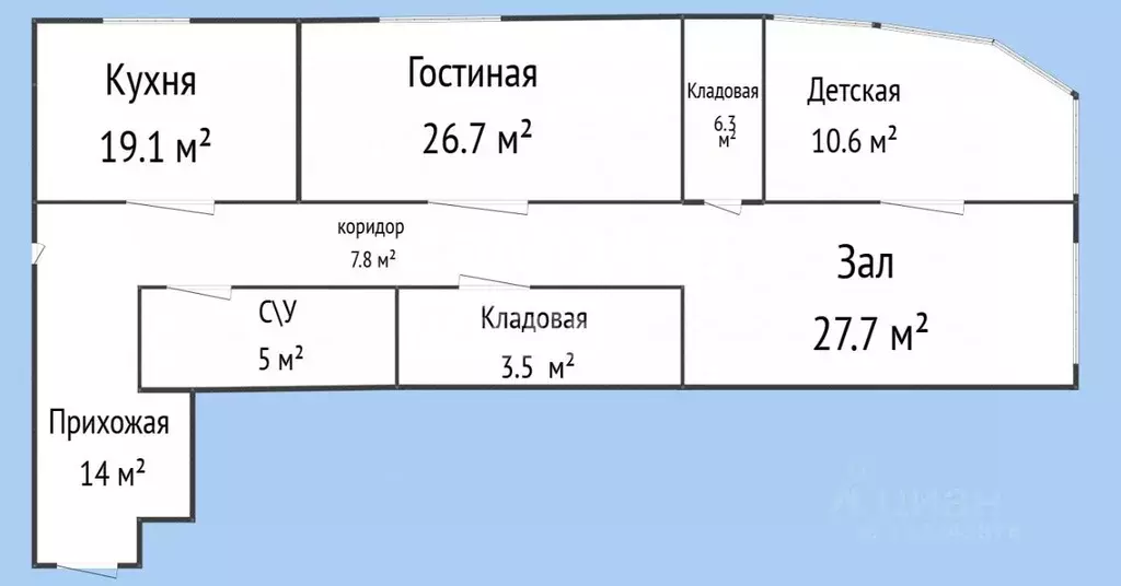 3-к кв. Дагестан, Махачкала Сепаратор мкр, ул. Садовая, 1 (120.0 м) - Фото 2