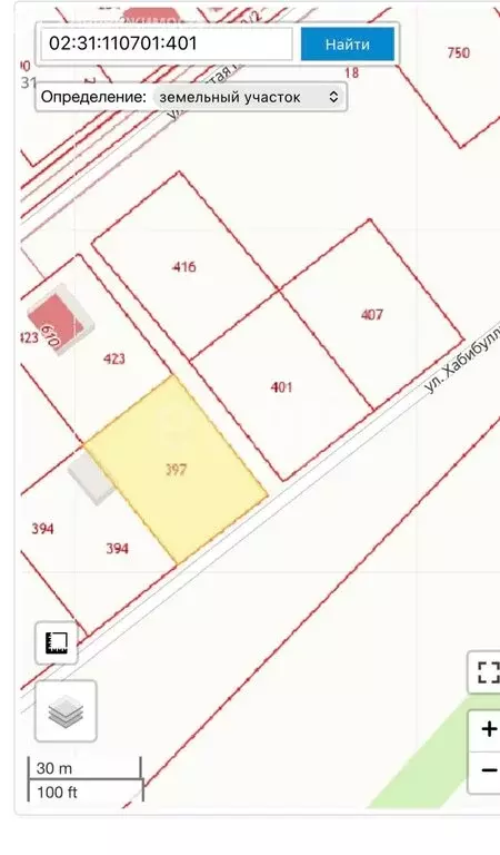 Участок в село Кармаскалы, улица Хабибуллина (12 м) - Фото 2