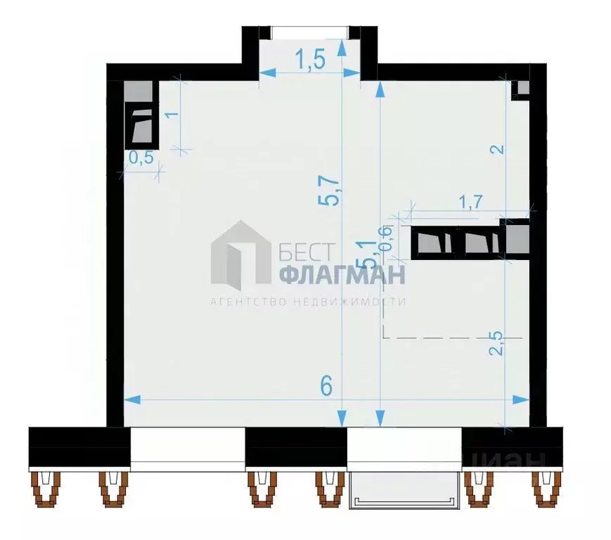 Помещение свободного назначения в Москва Выборгская ул., 18 (31 м) - Фото 2
