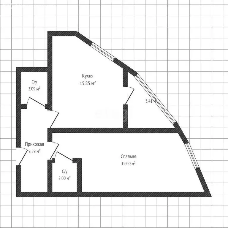 1-комнатная квартира: Краснодар, Воронежская улица, 47Дк1 (48.3 м) - Фото 0