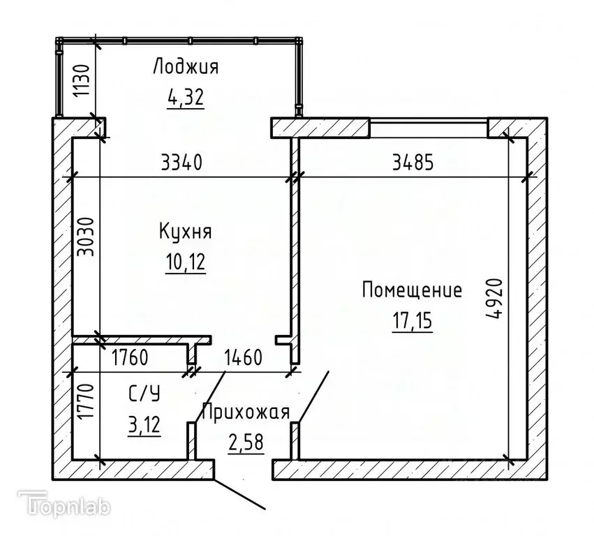 1-к кв. Кабардино-Балкария, Нальчик ул. Чернышевского (36.6 м) - Фото 2
