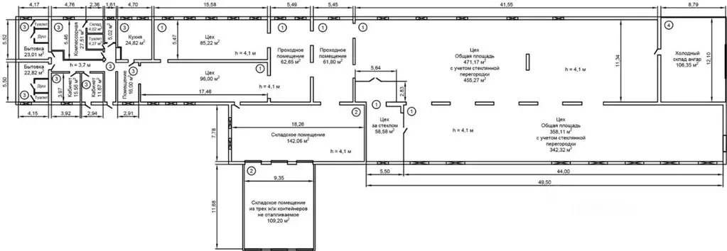 Производственное помещение в Иркутская область, Ангарск Майск мкр, ул. ... - Фото 2