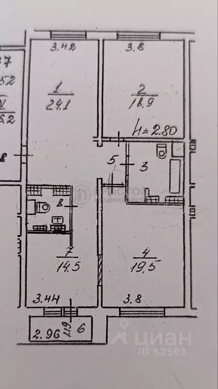 3-к кв. Московская область, Королев Болшево мкр, Пушкинская ул., 15 ... - Фото 2
