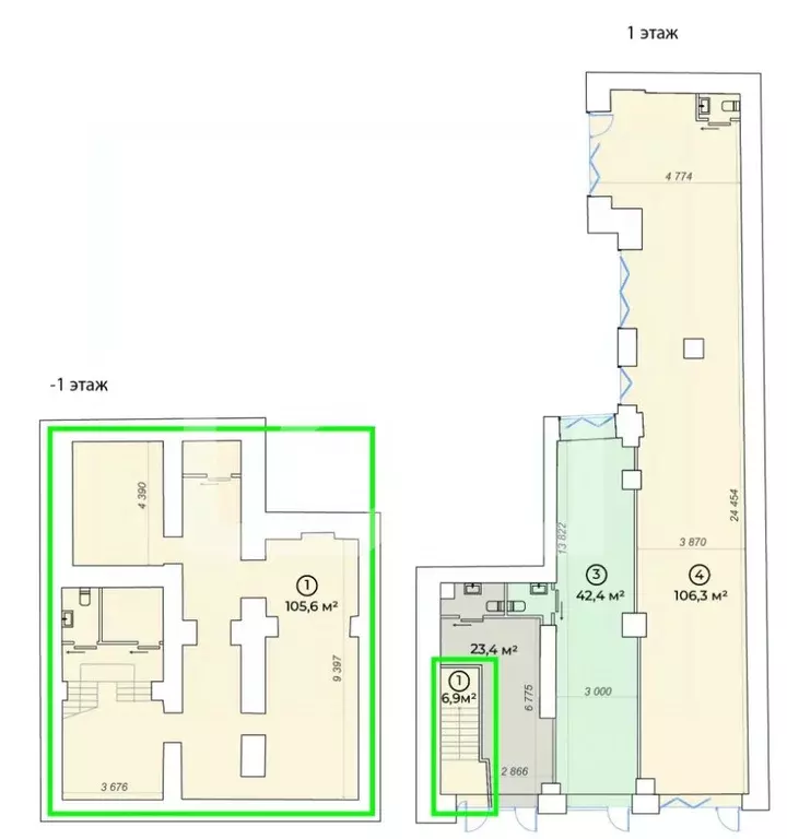 Помещение свободного назначения в Москва Большой Сухаревский пер., ... - Фото 2