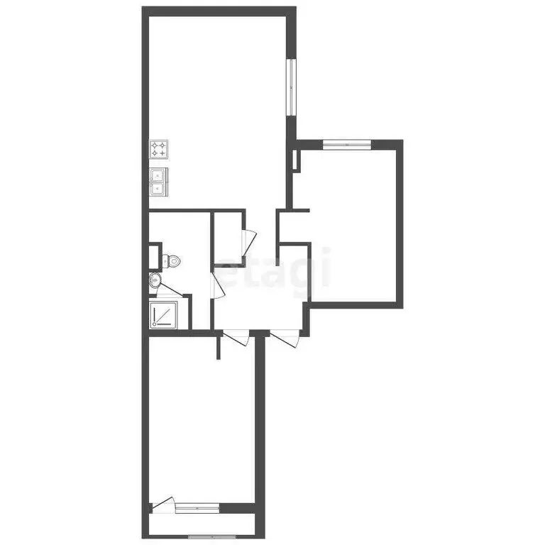 2-комнатная квартира: Санкт-Петербург, улица Дыбенко, 2 (87.1 м) - Фото 1