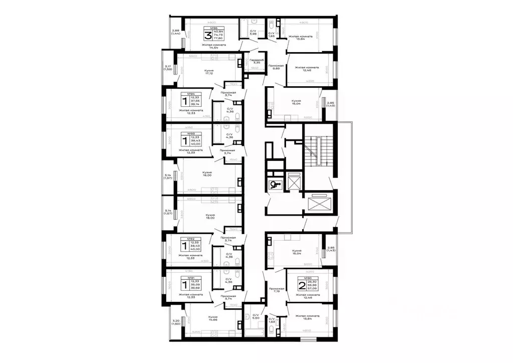 1-к кв. Адыгея, Майкоп  (39.14 м) - Фото 2